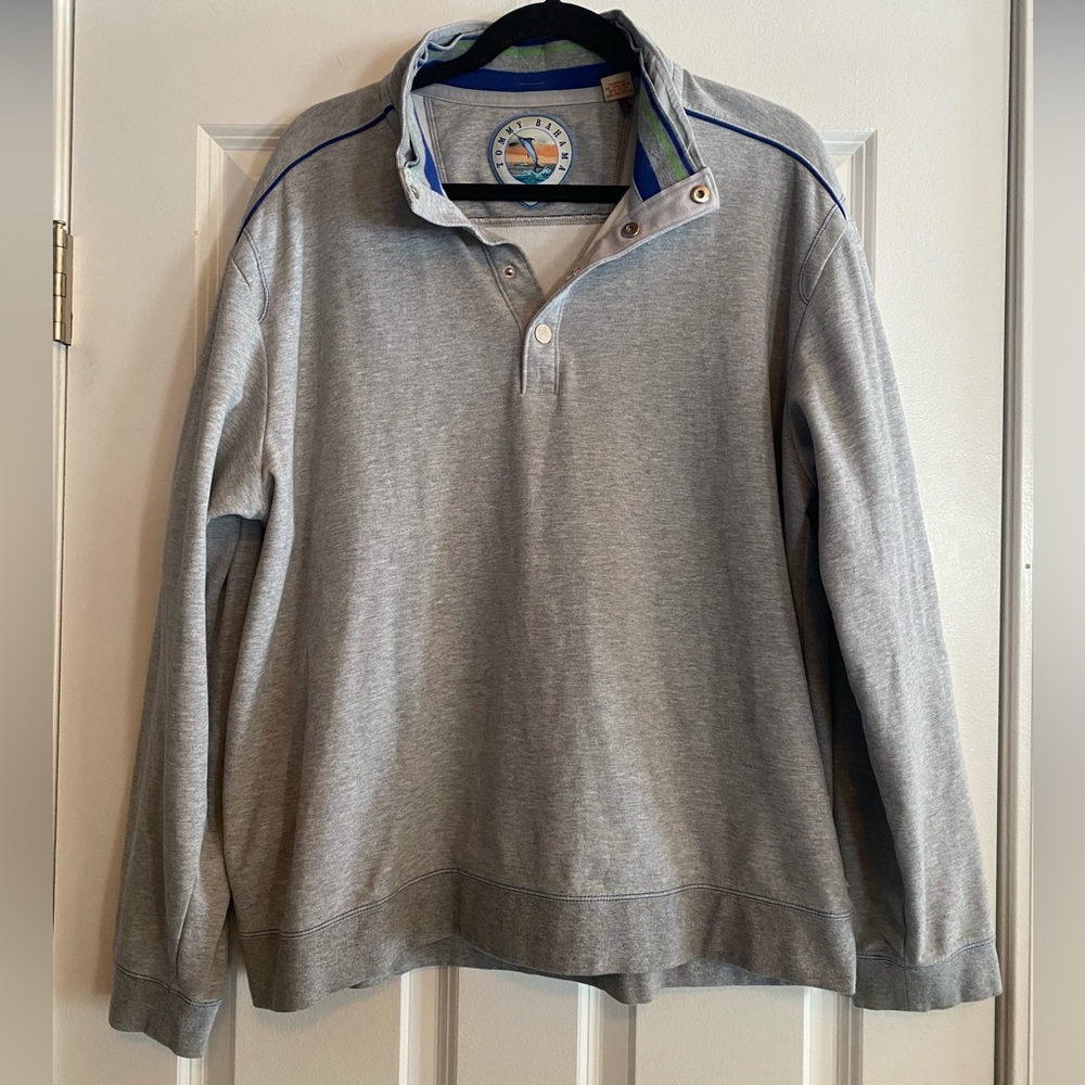 Tommy Bahama Snap Collar Sweatshirt, size XL